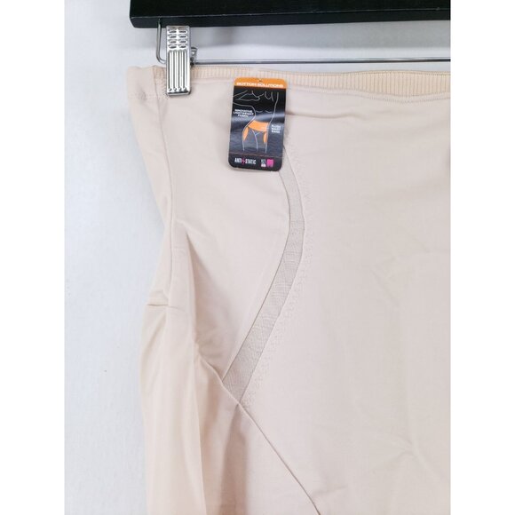 Maidenform Flexees Firm Hold Hi-Waist Thigh Slimmer Large Nude Anti-Static Shape - Picture 6 of 9